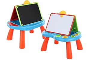 QUICKDRAW 2 in 1 Art Centre Blackboard & Whiteboard Kids Activity Play Desk Drawing Easel