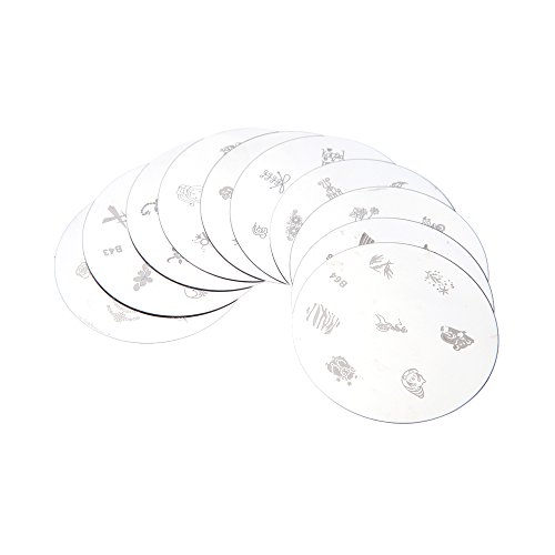 Anself 12 in 1 DIY Nail Stamping Set Nail Printer Tool Kit Nail Art Stamping Image Plates + Stamper + Scraper