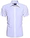 Produktbild BANQERT Kurzarm Hemd "SHORT SWAG" | FAIR: incl. 10% Spende | "comfort" - knitterarm | Herren Men Shirt Männer Kurz Arm Business Hemden Businesshemd white Weiss, M