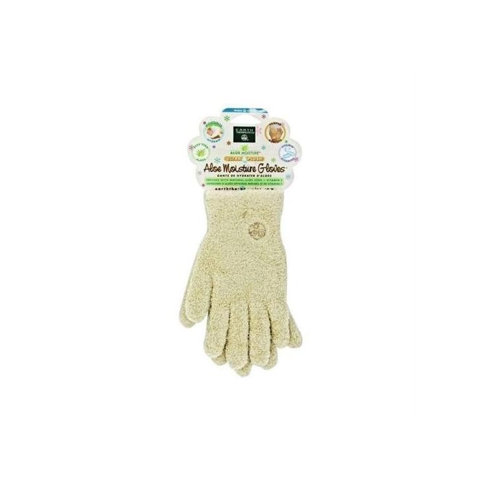 Buy Earth Therapeutics Aloe Moisture Gloves Ultra Plush Tan 1 Pair