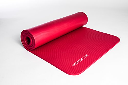 Rutschfeste Yogamatte von KG | PHYSIO – 12 mm dicke Premium-Fitnessmatte fürs Fitnessstudio, Pilates oder zuhause mit Schultertragegurt (auf der Innenseite der Matte) - 2