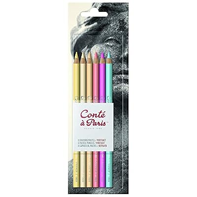 Conté à Paris CONTE A PARIS 50112 Blister de 6 Crayons Pastel Portrait