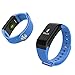 Produktbild F1 Smart Band with Heart Rate Monitor Fitness Activity Tracker Sleep Counter Wireless Pedometer Wristband Sweatproof Sports (Blue)