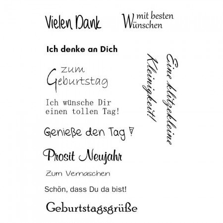 Stempel Clear, Geburtstag 6, A7 / 74 x 105 mm, 11 - teilig, transparent