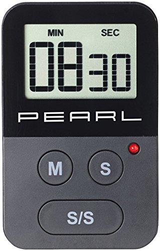 PEARL Digitaler Küchen-Timer mit Stoppuhr, akustischem und optischem Alarm - 4