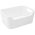 Ikea Variera IKE-103.351.06 Storage Box Stackable 24 x 17 x 10.5 cm (W x D x H) with Handles High-Gloss White