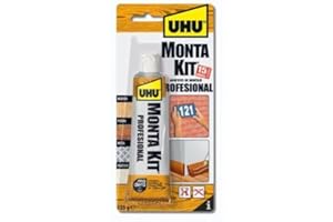 PRODUCTOS IMEDIO. Productos Imedio (F) - Adhesivo Montaje Uhu Monta Kit Profesional Beige Tubo 125Gr