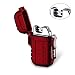 Produktbild Plasma-Feuerzeug, Teepao Dual Arc Lighter, USB wiederaufladbar, flammenloses Feuerzeug, winddicht, elektrisches Taschenfeuerzeug mit Umhängeband für Smoker Kerze Pfeife Grill Camping, rot