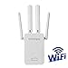 Produktbild H&T 300 Mbps WiFi Repeater, WiFi Extender Booster Wireless Verstärker mit 4 externen Antennen, Access Point/Repeater/Router Mode Ethernet Port