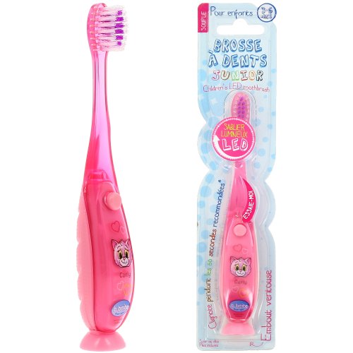 Preisvergleich Produktbild Promobo Kinderzahnbürste, beleuchteter LED-Timer, Pink