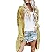 Produktbild Damen Strickjacke stylischer Herbst Winterjacke Mantel Maxi Offene Cardigan Strickmantel mit Tasche Langarm Warm Elegant Locker Kimono Cardigan Winterjacke von Innerternet