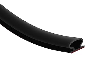 ZSREDHONG Cinta de Sellado para Puertas, Cinta de Goma para Sellar Puertas Ventanas Anticolisión Insonorizadas a Prueba de Polvo Autoadhesiva (Negro, 10 m)