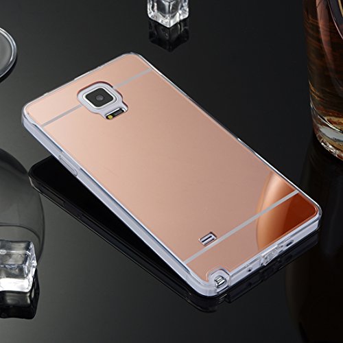 DBIT Galaxy Note 4 Funda Gel Espejo TPU Silicona Ultra delgado Protecci n Funda Durable Estuche Carcasa Case para Samsung Galaxy Note 4 Rose Oro DBIT Galaxy Note 4 Funda Gel Espejo TPU Silicona Ultra delgado Protecci n Funda Durable Estuche Carcasa Case para Samsung Galaxy Note 4 Rose Oro