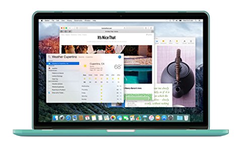 Ueswill Schutzhülle für MacBook, glatte und weiche Hartschale, inklusive Mikrofasertuch grün MacBook Pro 15″ with Retina Display - 3