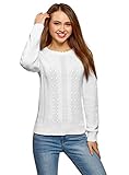 jersey blanco mujer Elegante jersey perfecto para estar calentita durante el invierno