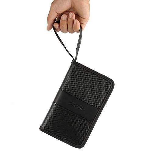 Teckone Tragbare Universal Reise Organizer Tasche Case Bag für Elektronische Zubehör (Externe Festplattengehäuse, Energienbank, USB Kabel, Eine Speicherkarte,Netzteil) – klein - 7