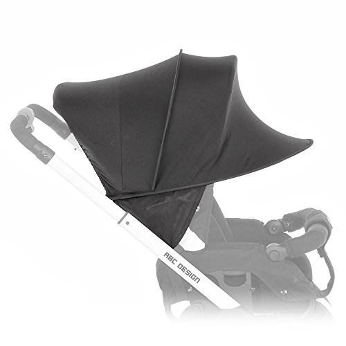 Universal Sonnensegel / Sonnendach, Sonnenverdeck, Sonnenschutz mit UV-Schutz 50+ für Kinderwagen und Buggy / praktische Sonnenschirm Alternative - 5