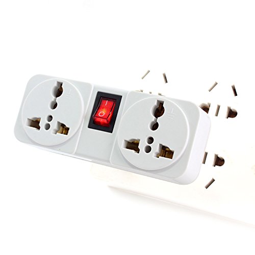 Neuftech® Universal Reiseadapter Travel-Plug mit EU Schuko Stecker DE auf UK/USA/China/Japan/Australien/Thailand usw.- 6A 250V - 5