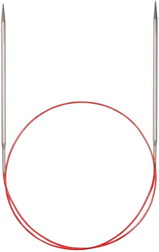 Addi Turbo – Agujas de Tejer Circulares, para Encaje, Metal, White Bronze, 120 cm, 1.75 mm