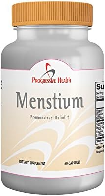 Progressive Health Menstium: Pms Relief Pills &amp; Vitamins. Premenstrual Syndrome Supplement Aids Menstrual Cycle In Reduction Of Menstruation Pain, Cramps, Irritability, Mood Swings, Depression