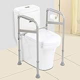 Adjustable Toilet Frame, Adjustable Toilet Surround Frame, Adjustable Rail and Grab Bar, Toilet Safety Frame, Free Standing Toilet Surround Rail Safety Frame