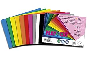 PLAY-CUT, Cartoncino A6, 220 g/m2, 50 fogli, 10 colori