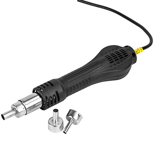 Uvistar 858D Lötstation Klein Entlötstation Digital Temperaturgeregelt Regelbar Heissluftpistole Set Profi für Platinen Handy Mobil mit Temperaturanzeige 100~450℃ LED Digitalanzeige 700W mit Zubehör - 5