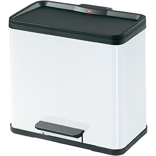 Preisvergleich Produktbild Hailo TretAbfalltrenner Hailo Öko duo 30, weiß 0630132