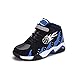 Produktbild Turnschuhe Jungen Kinder Sportschuhe Klettverschluss Mädchen Hallenschuhe Unisex Mesh Hohe Sneaker Atmungsaktiv Winter Schuhe Warm Gefüttert Rutschfest Ohne Schnürsenkel Outdoor Schwarz Blau Gr 36