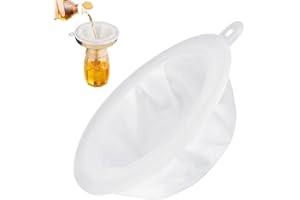 DTYGUIXE Filtre Alimentaire Filtre à Tamis Fin de 13cm Filtre à Passoire de Cuisine en Nylon Filtre Passoire à Miel Filtres à Mailles Fines pour Filtrer la Liqueur, l'Huile de Friture, 400 Mailles