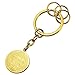 Produktbild MESE London Saint Benedict Schlüsselanhänger 18 Karat Vergoldet Christian Munze Keyring 'The Protector' in Luxus Geschenkbox