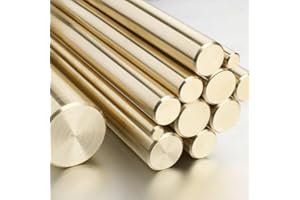 PROFAL BRASS ROD, MRTAL SOLID ROUND BRASS ROD PIN LATHE BAR STOCK CZ121 100MM - 3000MM (10mm x 300mm)