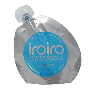 IROIRO Premium Natural Semi-Permanent Hair Color 60 Iro Light Blue (8oz) by Iroiro