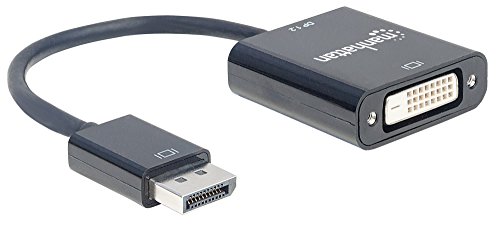 Manhattan 152228 DisplayPort 1.2a-Stecker auf DVI-D-Buchse, 23cm schwarz - 2