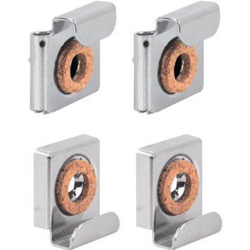 Frameless Unframed Bathroom Mirror Glass Wall Hanging Fixing Kit Hardware – Metal Chrome Effect Spring Loaded Clips with Screws and Rawl Plugs by Reflex - 4