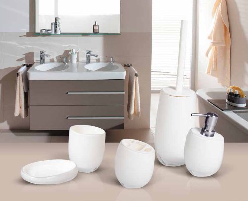 Tatkraft 4742943012233 Toilettenbürstenhalter, Acryl, weiß, 9.5 x 8.9 x 35.29 cm - 2