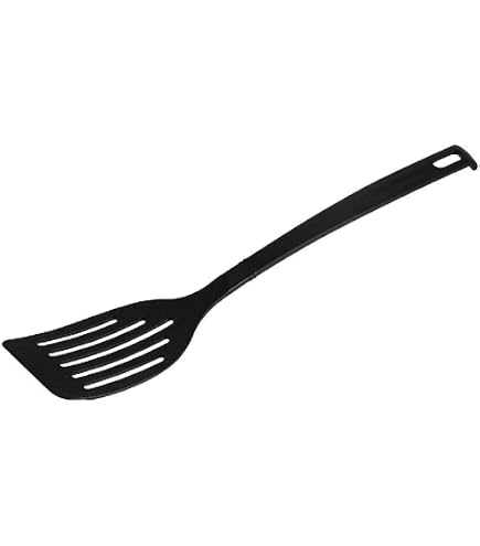 Fackelmann Écumoire Noir En Nylon - 33 Cm - Parfaite Pour Bouillons Et Fritures