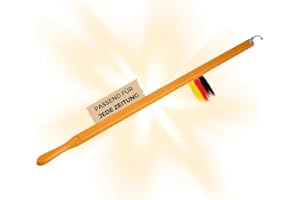 Vindal Zeitungshalter - aus Naturbuche - passend für alle Standardzeitungen bis 60 cm Spannlänge