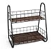 Produktbild Minmin-zhenggaojia Eisengestelle Küche Balkon Wohnzimmer Desktop Einfache Doppelregal Nordic Lagerregal Multifunktionsregal