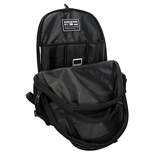 Swisswin Rucksack Laptop 15 zoll Herren Damen Kinder Schule Freizeit 17 zoll Daypack Backpack Laptoprucksack Sportrucksack Schulrucksack Wanderrucksac