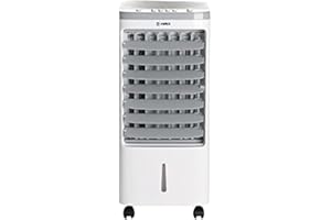 GENERIC Hirix Portable Air Cooler Humidifier, 4L Water Tank, 3 Fan Speeds with 2 Ice Packs & Automatic Oscillation
