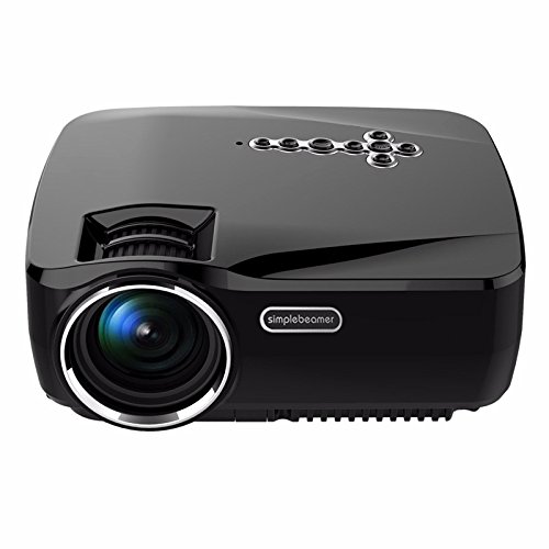 BW 1200 Lumen Android Projector - 1080P Support, 25 to 100 Inch Display, Android 4.4, Kodi, Dual Band Wi-Fi