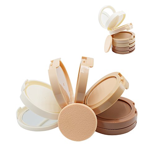 VONISA 5 Colour Makeup Contour Kit-Beauty Cosmetics Highlighter Make Up Base Press Powder Foundation-Sleek Contouring and Highlighting Palette-Brown Shading of Nose Cheek-Professional Full Concealer