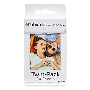 Polaroid 2x3 Premium Zink Zero Photo Paper 20 Sheets - Compatible with Polaroid Snap/SnapTouch Instant Print Digital Cameras & Polaroid Zip Mobile Photo Printer