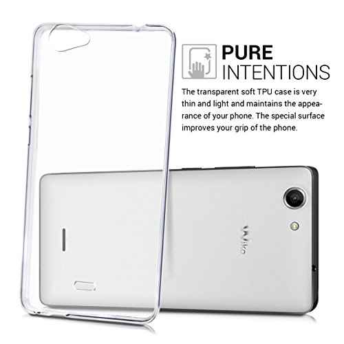 kwmobile Funda para Wiko Pulp Fab 4G  5 5   - Carcasa Protectora de  TPU  para m  vil - Cover  Trasero  en  Transparente 