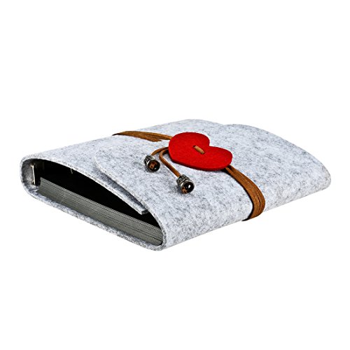 Foonii Foto Album, DIY Familienfoto Album Jahrestag Skizzenbuch, Hochzeit Album-60Pages, aus Filz (Grau) - 7