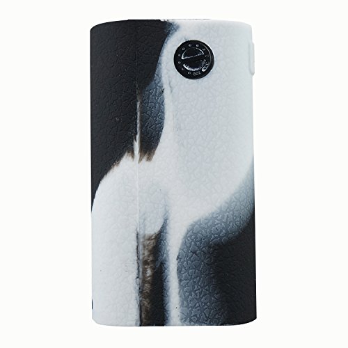 Funda de mod de silicona protectora Rayee para Wismec Noisy Cricket II-25  blanco y negro