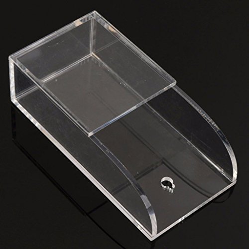 Oriskey Klar Acryl Fernbedienungshalter Fernbedienung Wandhalterung Halter Kasten Behälter Aufbewahrungs Box für TV Klimaanlage Fernbedienungen, 1 Fächer - 6