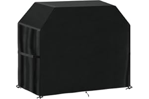 SanGlory Prostokątny pokrowiec na grill, plandeka ochronna na grill ochrona przed UV, wiatroszczelna, wodoodporna osłona grilla dla marek Weber, Holland, JennAir, 117 x 66 x 117 cm