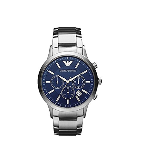 Price comparison product image Armani AR2448 Mens Classic Blue Dial Watch